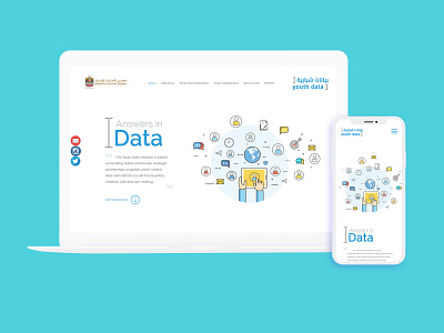 Youth Data Website application clean ui concept design design emirates youth council infographics prototype ui ui ux designer dubai ux webdesign website website design websites