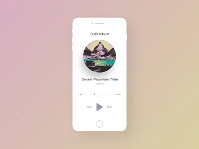 Daily UI #009 - Music Player dailyui design musicplayer sketchapp ui ux