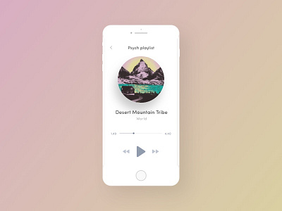 Daily UI #009 - Music Player dailyui design musicplayer sketchapp ui ux
