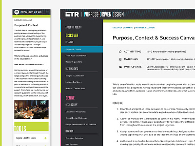 PDD Toolkit design process navigation process toolkit tools ux web design