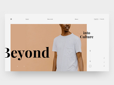 Into Culture brand branding hero minimal style ui ux web design