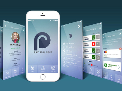 Pay As U Rent (2016) adobe illustrator cc adobe photoshop cc app concept