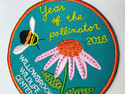 Year of the pollinator bee flower patch