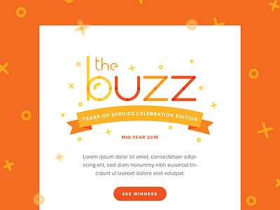 The Buzz Newsletter Email branding email graphic design illustration illustrator newsletter pattern typography vector