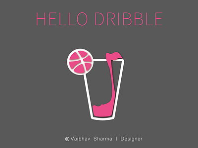 Hello Dribbble! design flat hello dribble icon illustration logo ui ux