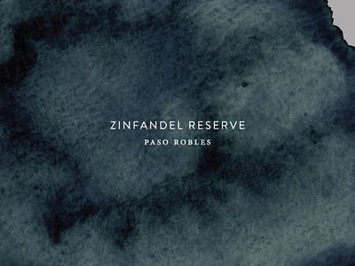 Zinfandel Reserve Label Design branding design handdrawn package design packaging type typography watercolor wine wine label wine label design