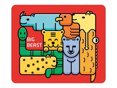 big beast stroke illustration