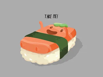 Take Me! cute design drawing food happy icon illustration kawaii stickers vector