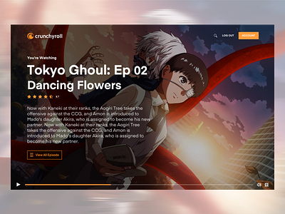 Crunchyroll Video Player animation animation 2d anime crunchyroll player video video player zensite