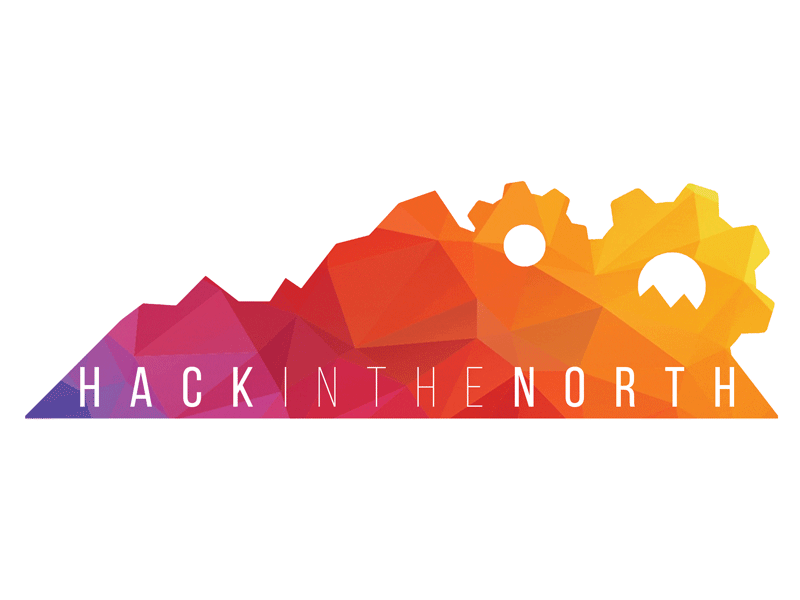 Animated Hack In The North Logo branding challenge daily design drawing dribbble gif hackathon icon illustration logo logo animation vector