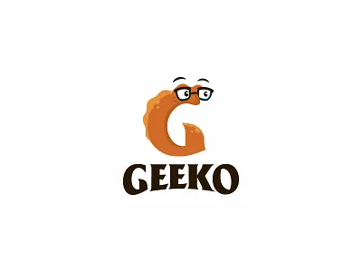 Geeko branding g gecko geek illustration letter lizard logo mark monogram