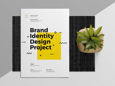 Brand Identity Proposal brand brand identity brand identity proposal branding business clean corporate corporate branding creative design elegant identity minimal modern presentation professional proposal simple template website