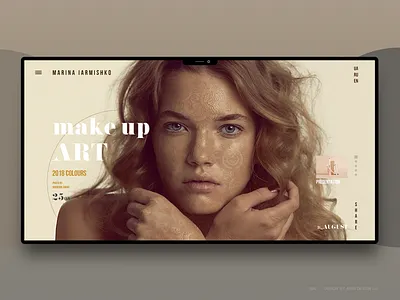 Make Up advertising art brand design ecommerce elegant fashion graphicdesign landing logo luxurious luxury makeup model typography ui ux warm web
