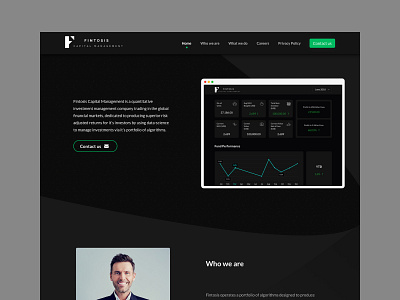 Fintosis business and finance creative darktheme design finance fintech layout loss modern profit sales sketch technology uiux web