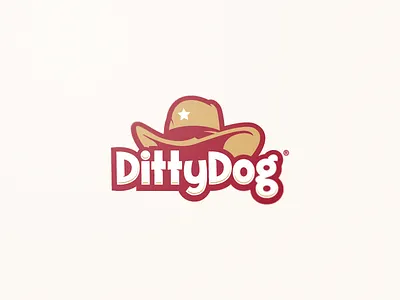 Ditty Dog design dog food fun hat hotdog illustraion logo playful star texas