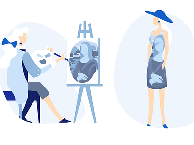 Posh Space charachter charachter design design dribbble fashion illustration monnalisa poshspace ui