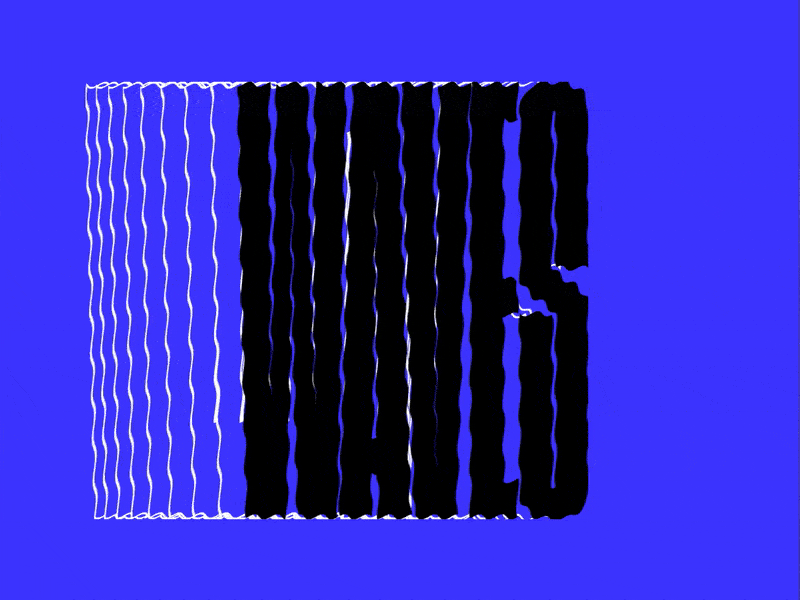 Waves animation detail gif illustration logo loop motion shadow simple type typography waves