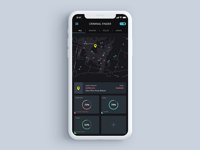 Criminal Finder Application design developer jakarta photoshop smartcity ui ux