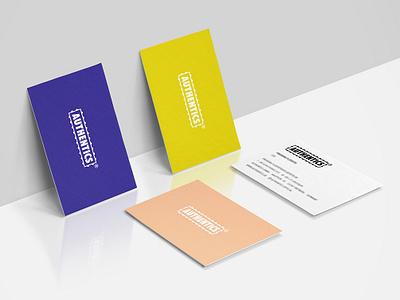 Authentics Visitenkarten business cards corporate design graphic design