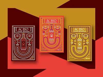 Wine Label for Morso Firenze alcohol design face illustration stroke stroke icon vector wine wine bottle wine label