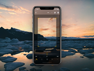 Minimal Photo Edit - Crop app camera crop design edit editing fluent ios iphone minimal photo photo app photo background photo book photograph rotate ui ux vector video
