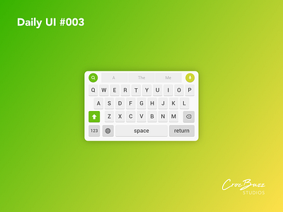 Daily UI #003 affinitydesigner dailyui keyboard smartphone software ui design uiux ux design