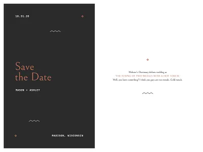 Save the Date save the date typography wedding