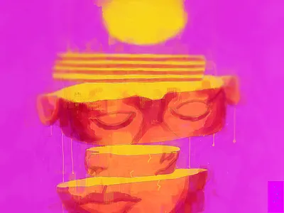 Sliced I abstract art best closeup design eyes face fragments graphic nose sliced surreal