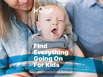 Hoop Business Card android branding hoop identity ios kids logo screen scribble typography