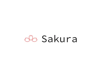 Thirty Logos | Day 18 | Sakura branding clean concept design flat graphic design graphic designer icon identity illustration lettering logo logo design minimal photoshop thirty logos thirtylogos type typography vector