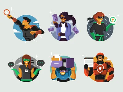 Privacy Super Heroes character character design chat email hero privacy security superhero