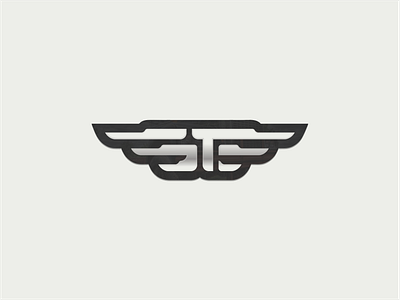 ST lettering trucking wings