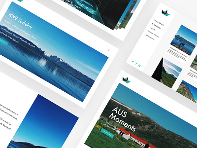 Website Design For AUS branding graphic design iceland webdesign website