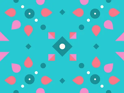 A rosy arrangement after effects geometric kaleidoscope patterns vector