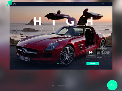 Website Concept Redesign for Mercedes Benz mercedes benz ui ux design web design web design agency webdeveloper website