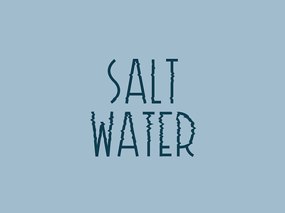 Saltwater branding flowing handmade font ocean ocean logo oceanic saltwater sea type typography water water effect water logo