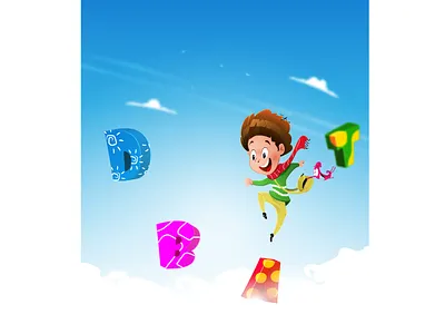 222 adventure alphabet child education illustration kid school spell it vector