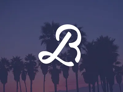 BL logomark concept for a beach festival beach bl identity lettering logo logomark type typography