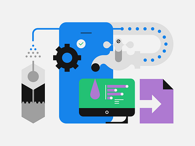 Emodo Supply product visual data design illustration ui visual design
