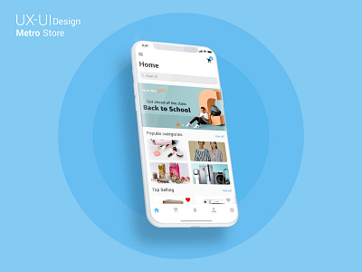 UX UI Design MetroStore app design flat ios ui ux web website