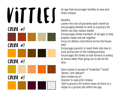 Vittles (Beginning) app concept