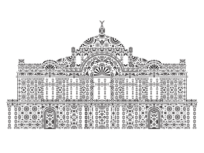 Bellas Artes Talavera architechture buildings design illustration talavera vector