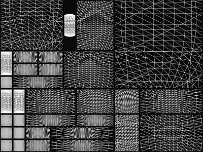 HUDs 023 001 abstract code generative geometric grid math processing ui