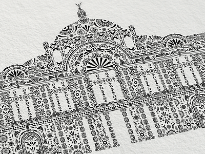 Bellas Artes architecture buildings design illustration print talavera vector