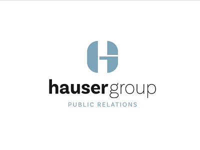 Hauser Group Logo branding hg logo logo design monogram pr public relations