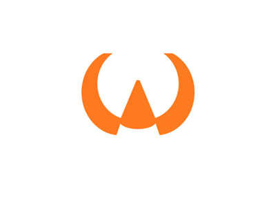 W ® brand circle logo triangle w