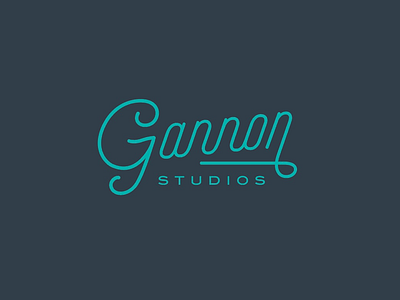 Gannon Studios Logo branding logo logo design photographer photography script