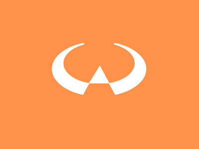 W brand circle logo triangle w