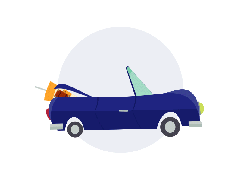 Car and Holiday awesome break busy car holiday illustration illustrator mba overworked