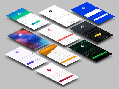 10 Login Screens Template login screen mobile login screen mobile screen ui ux design xd app